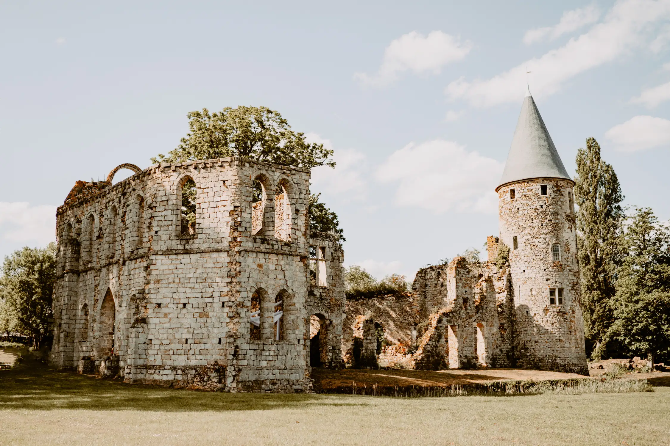 Les ruines du château du vivier
